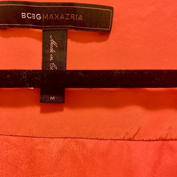 BCBGmaxazria saffron silk pleated wrap dress - Picture 8 of 8